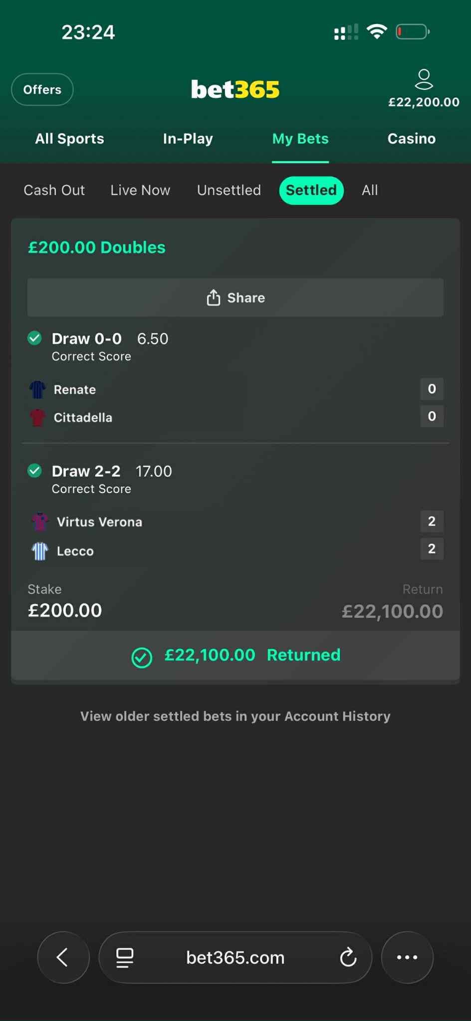 Bet365 Fixed Games