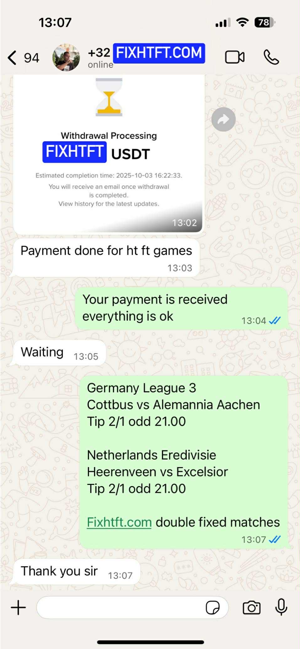 Genuine Fixed Match