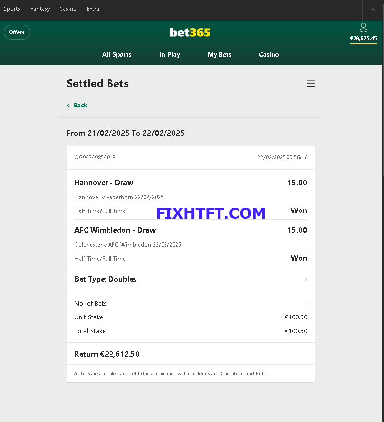 Sure Win Fixed Matches