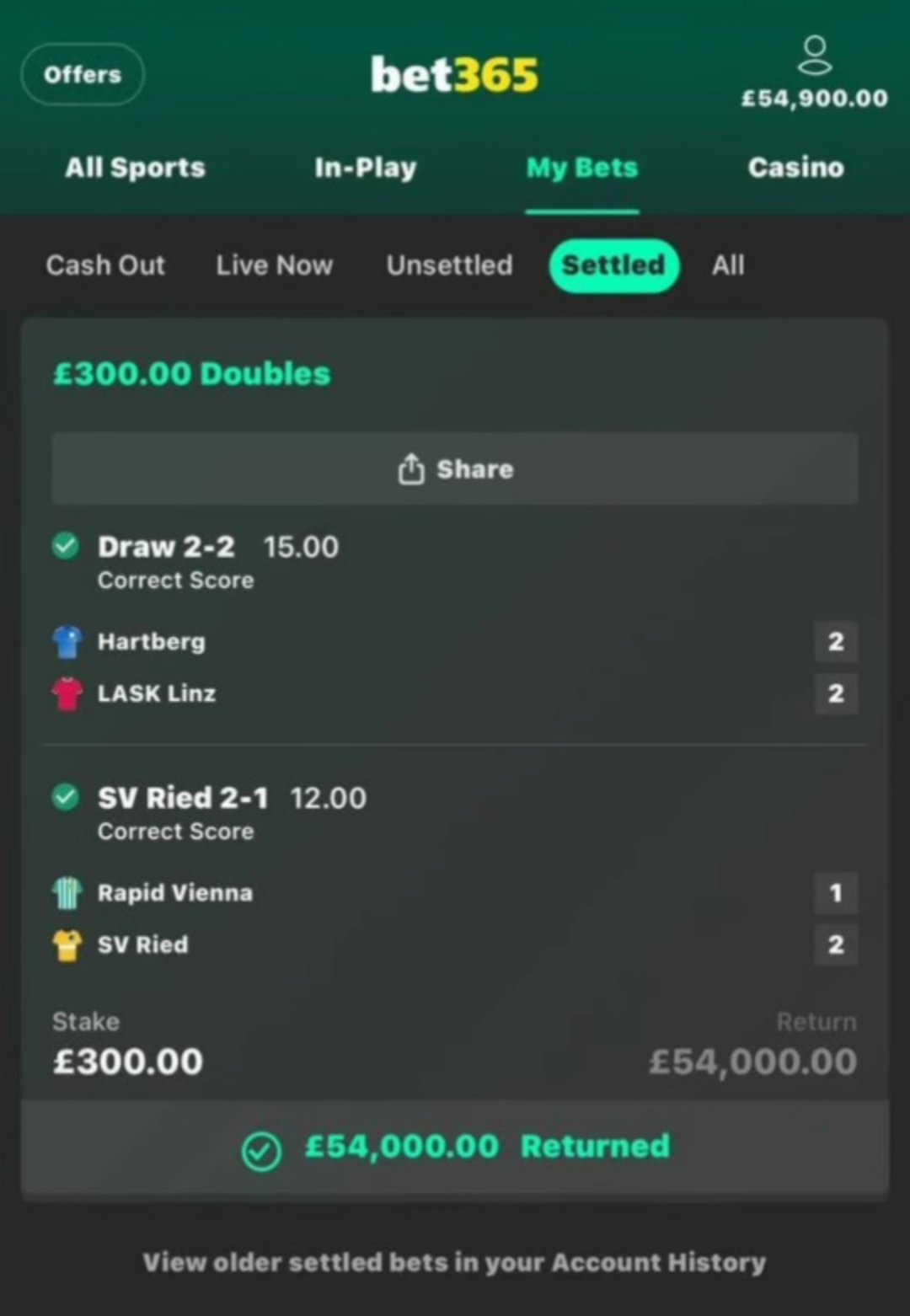 hartberg vs lask head to head