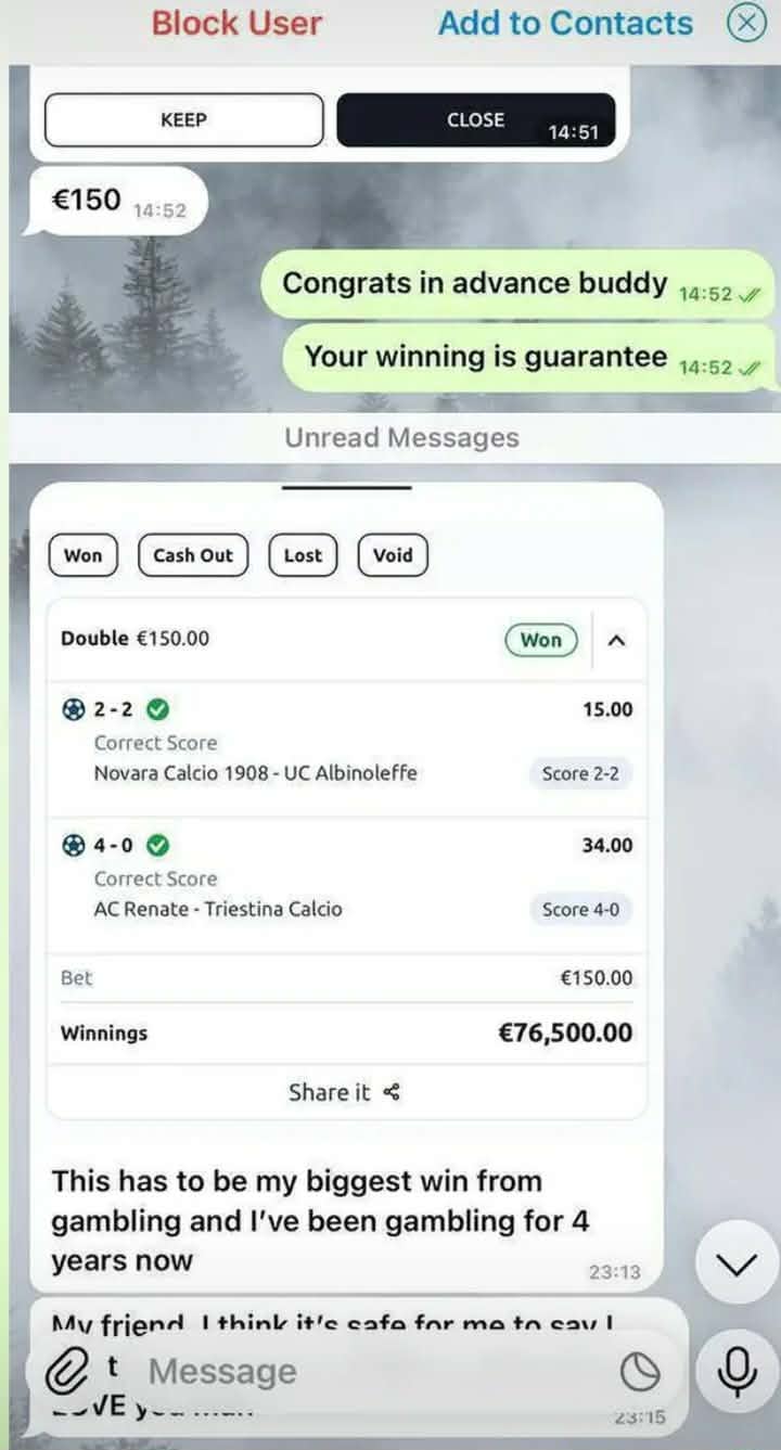 fixed games 1x2 sure